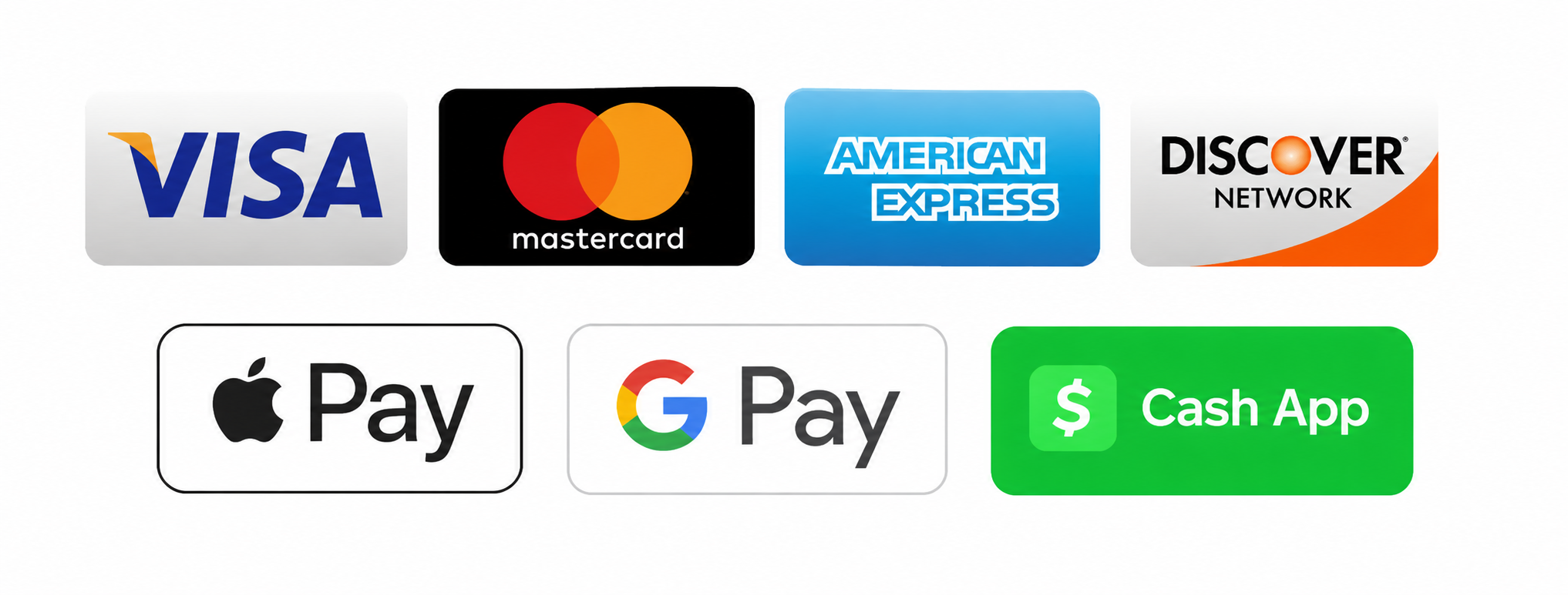 Accepted payment methods